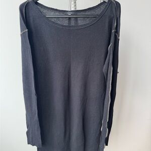 Black Long Sleeve Knit Sweater